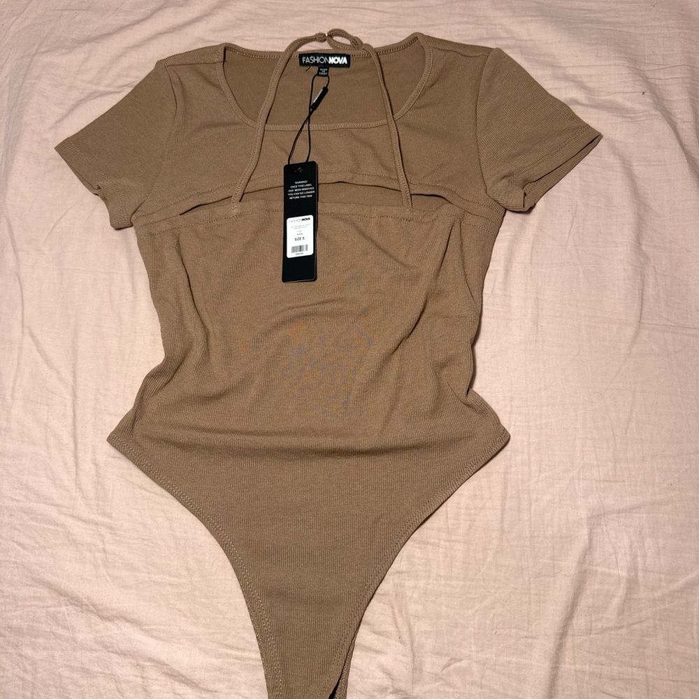 Fashion Nova Camel Bodysuit